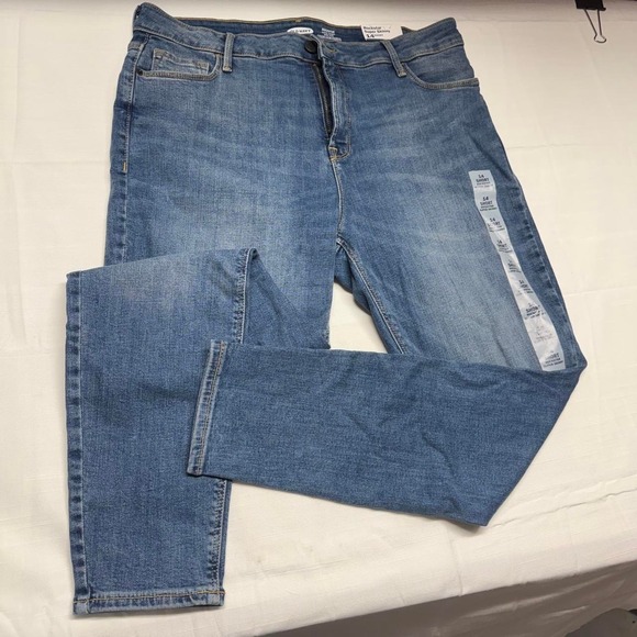 Denim - Old Navy NWT blue Rockstar super skinny jeans Size 14 short